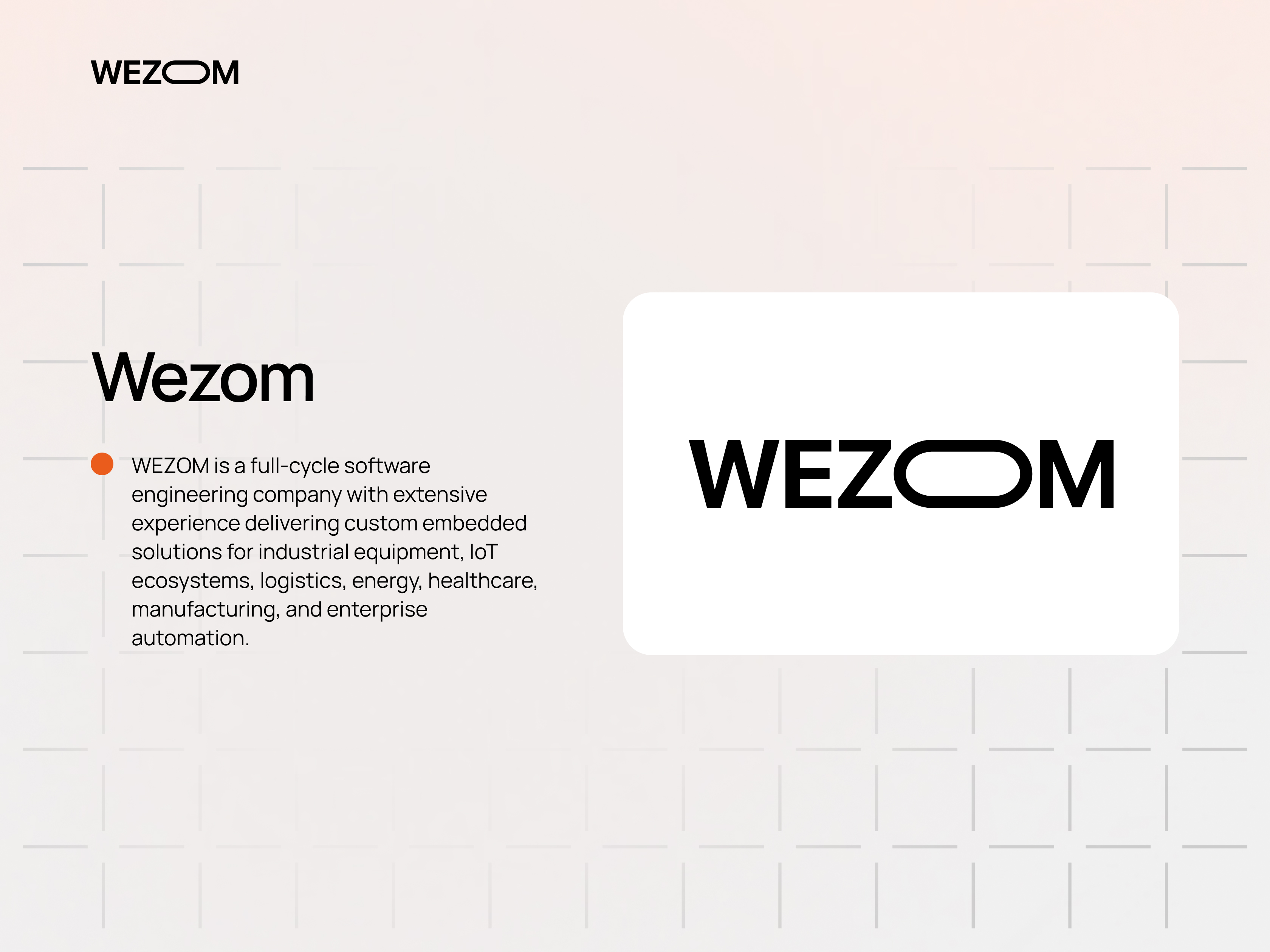 WEZOM profile among the best embedded software development companies for IoT, industrial automation, and connected devices WEZOM profile among the best embedded software development companies for IoT, industrial automation, and connected devices